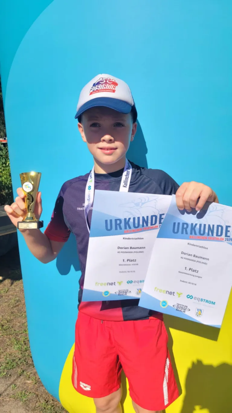 Dorian Baumann zgarnia dwa złota w Kallinchen-Triathlon!